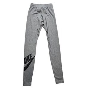 Nike Girls Sportswear Favorites Leggings Logo Gray XS Gorpcore Streetwear